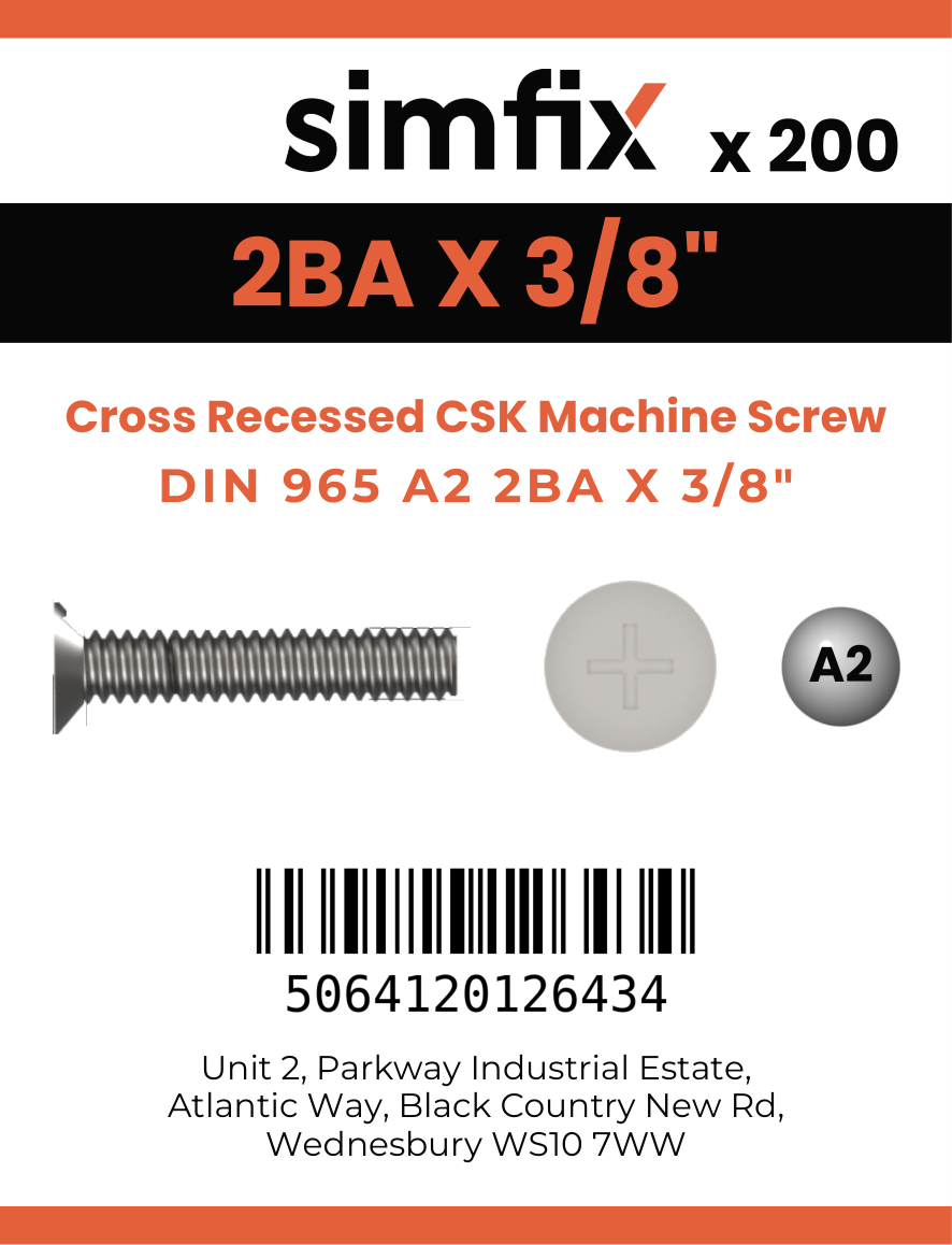 Simfix product label - 965A22BA010Z-T