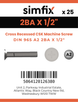 Simfix product label - 965A22BA013Z-D