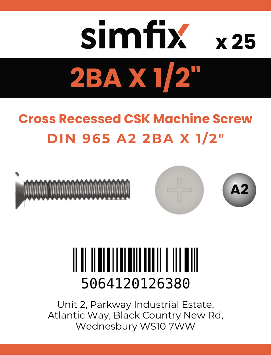 Simfix product label - 965A22BA013Z-D