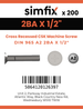 Simfix product label - 965A22BA013Z-T