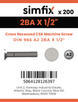 Simfix product label - 965A22BA013Z-T