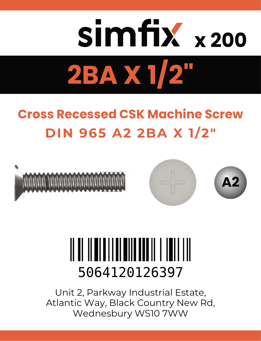 Simfix product label - 965A22BA013Z-T