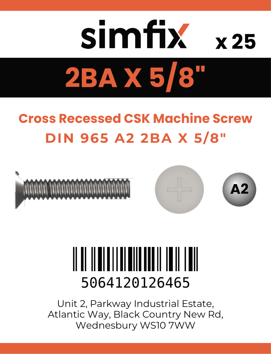 Simfix product label - 965A22BA016Z-D