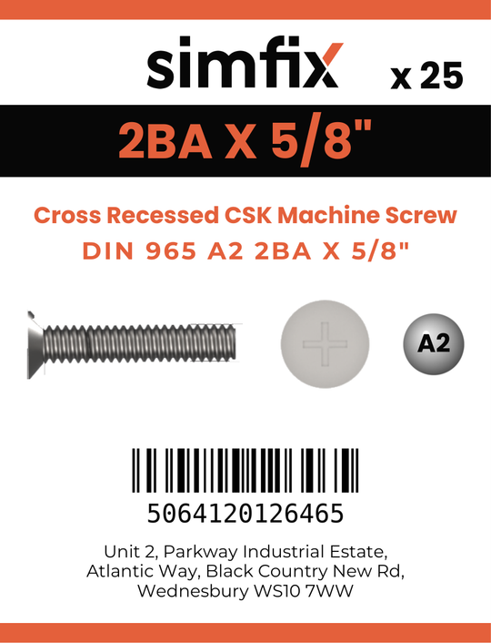 Simfix product label - 965A22BA016Z-D