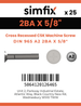 Simfix product label - 965A22BA016Z-D