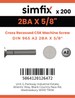 Simfix product label - 965A22BA016Z-T