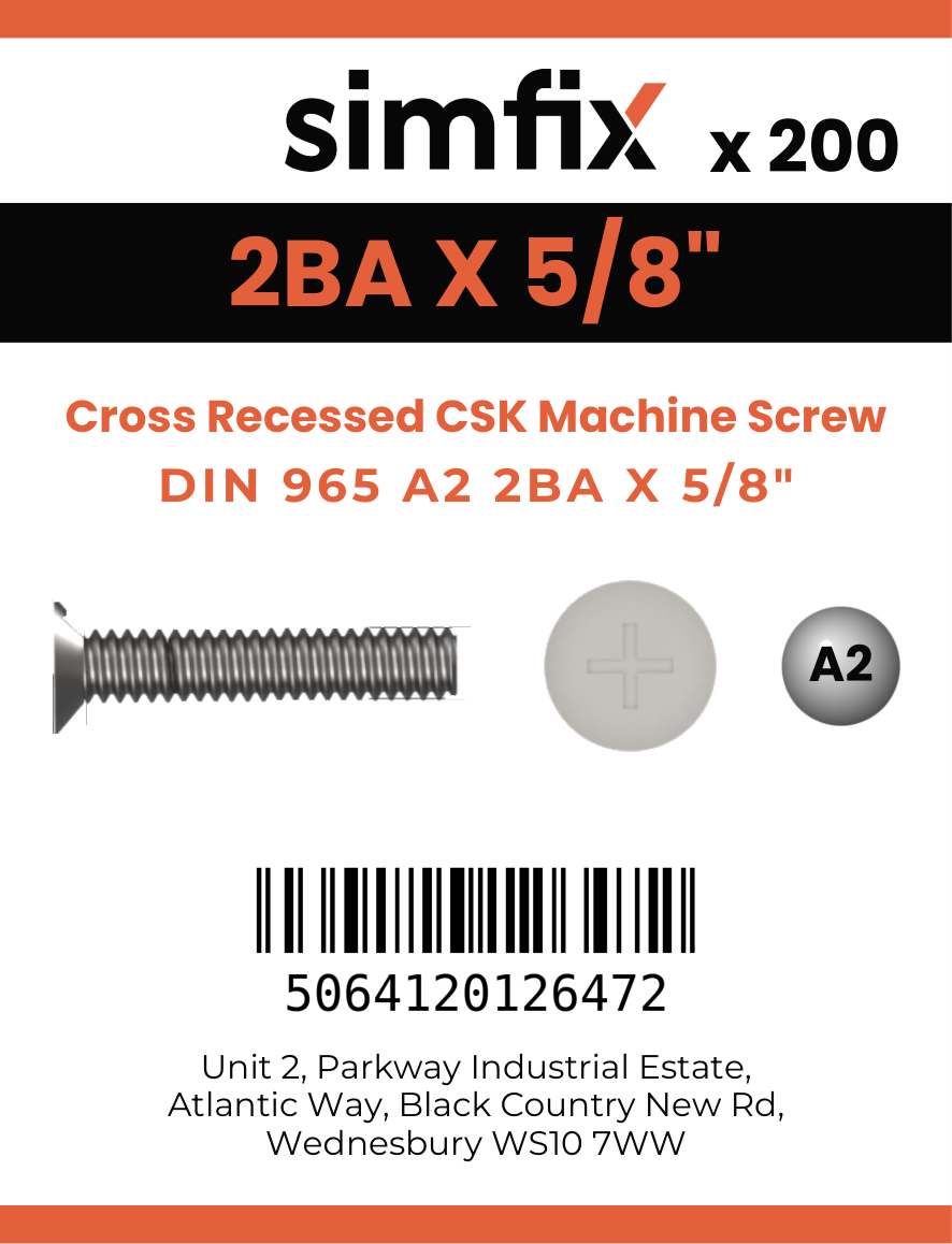 Simfix product label - 965A22BA016Z-T