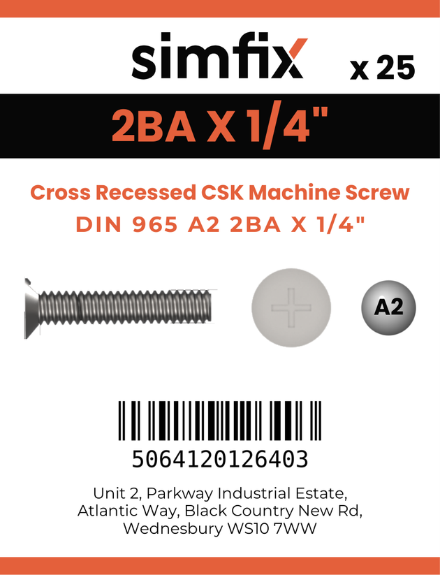 Simfix product label - 965A22BA063Z-D