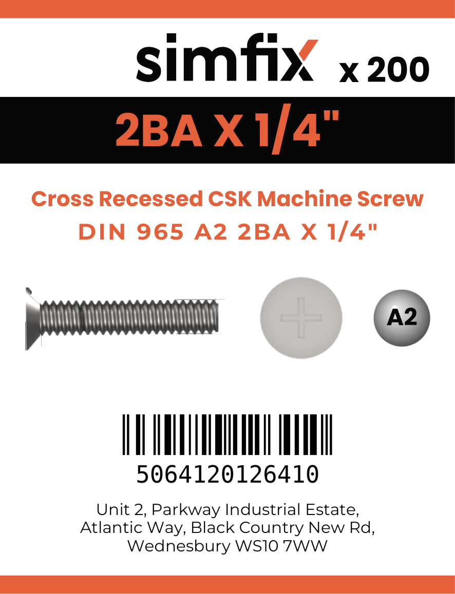 Simfix product label - 965A22BA063Z-T