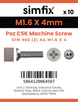 Simfix product label - 965A4016004Z-D