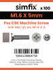 Simfix product label - 965A4016005Z-T