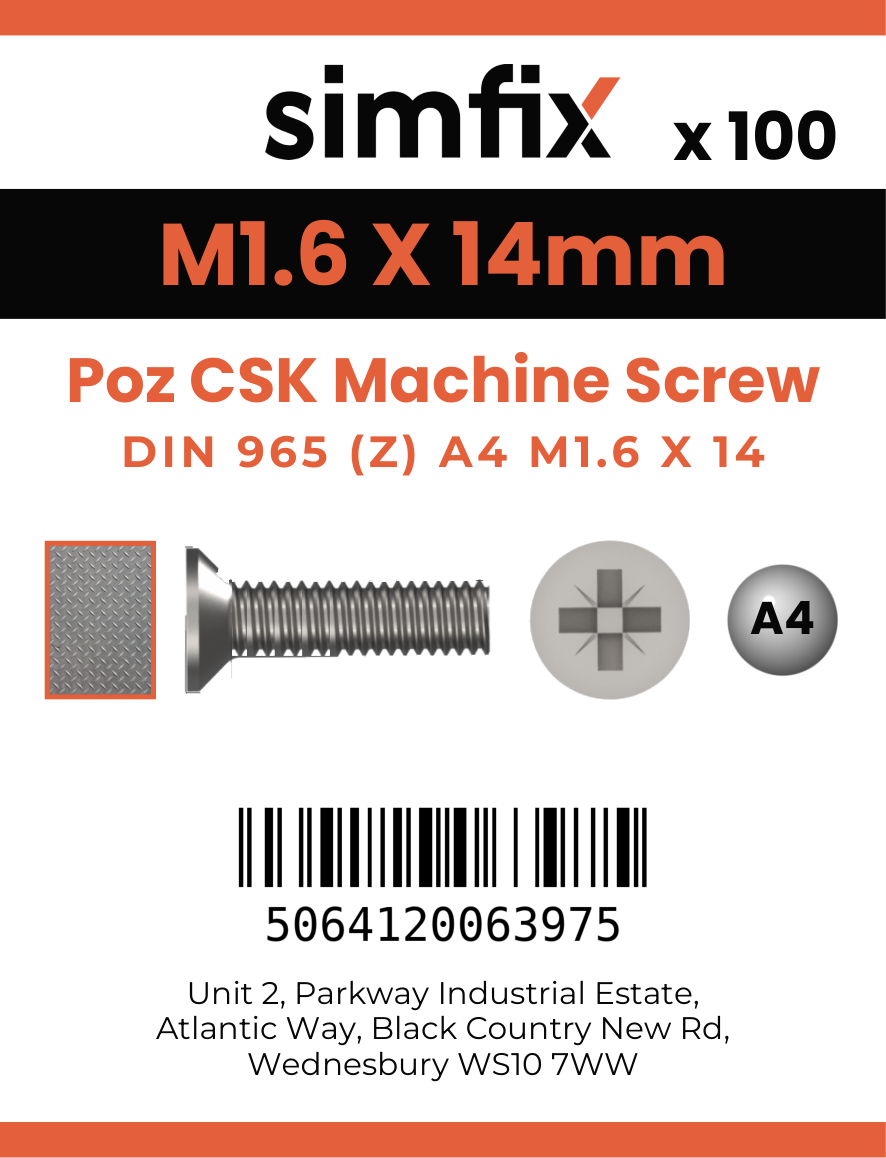 Simfix product label - 965A4016014Z-T