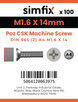 Simfix product label - 965A4016014Z-T