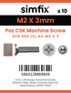 Simfix product label - 965A402003Z-D