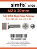 Simfix product label - 965A402020Z-T