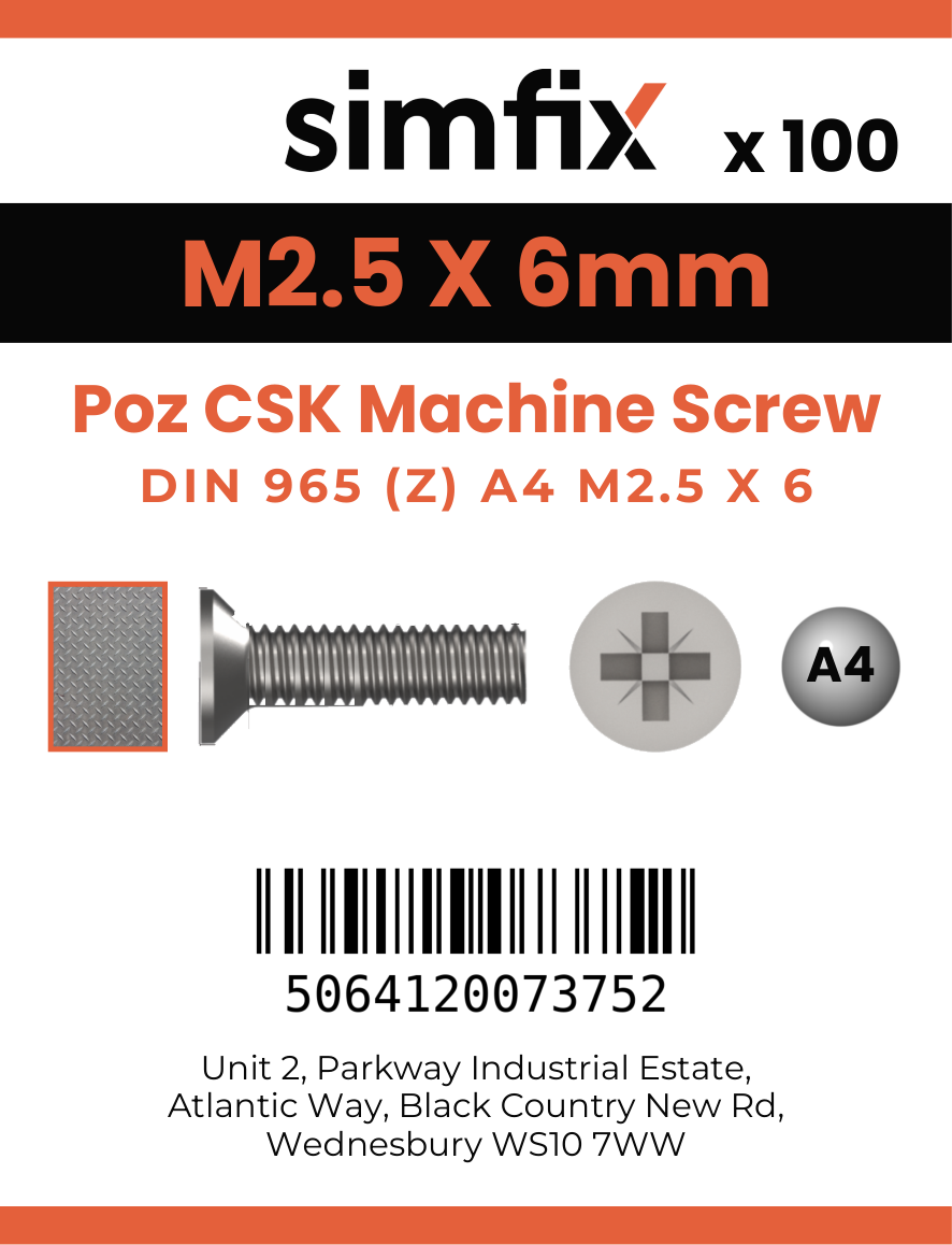 Simfix product label - 965A4025006Z-T