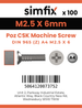 Simfix product label - 965A4025006Z-T