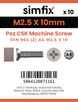 Simfix product label - 965A4025010Z-D