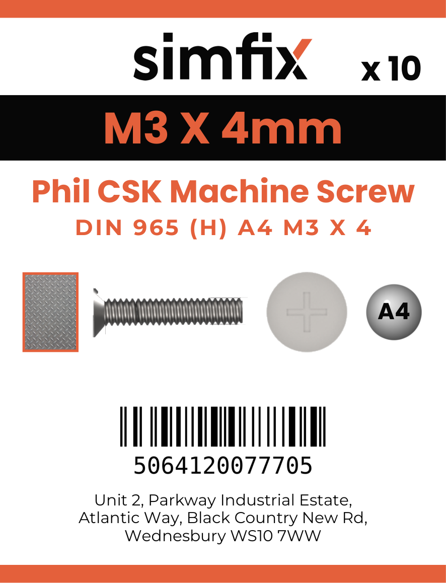 Simfix product label - 965A403004-D