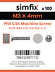 Simfix product label - 965A403004-T