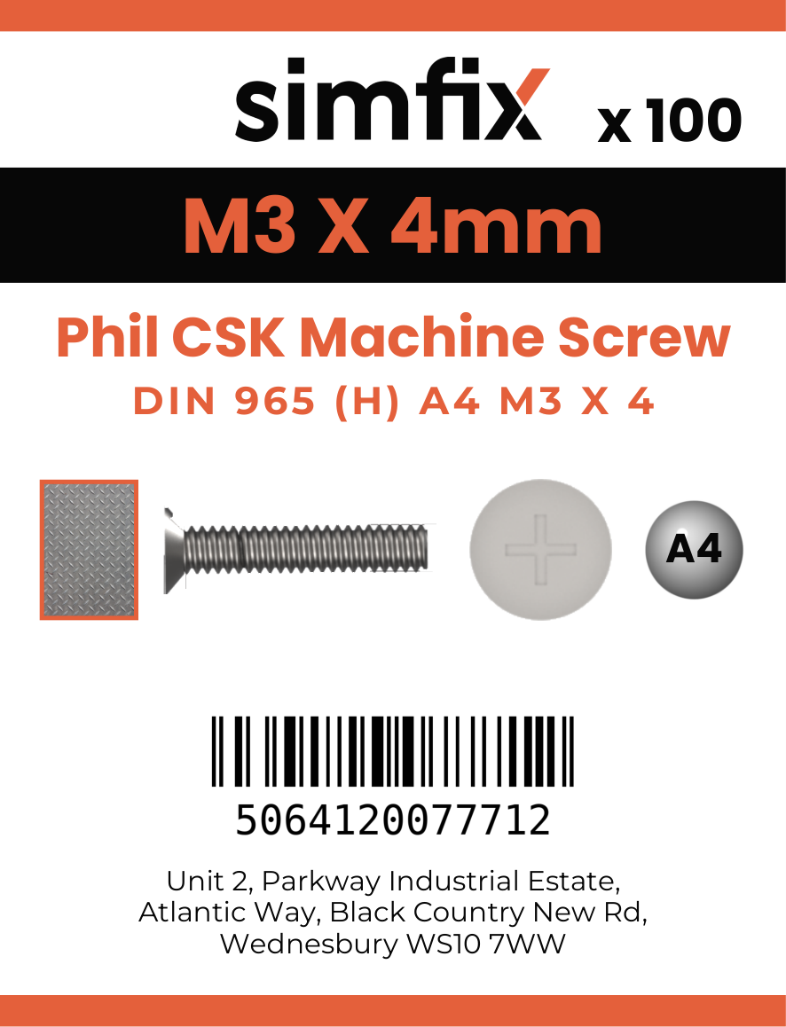 Simfix product label - 965A403004-T