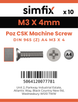 Simfix product label - 965A403004Z-D