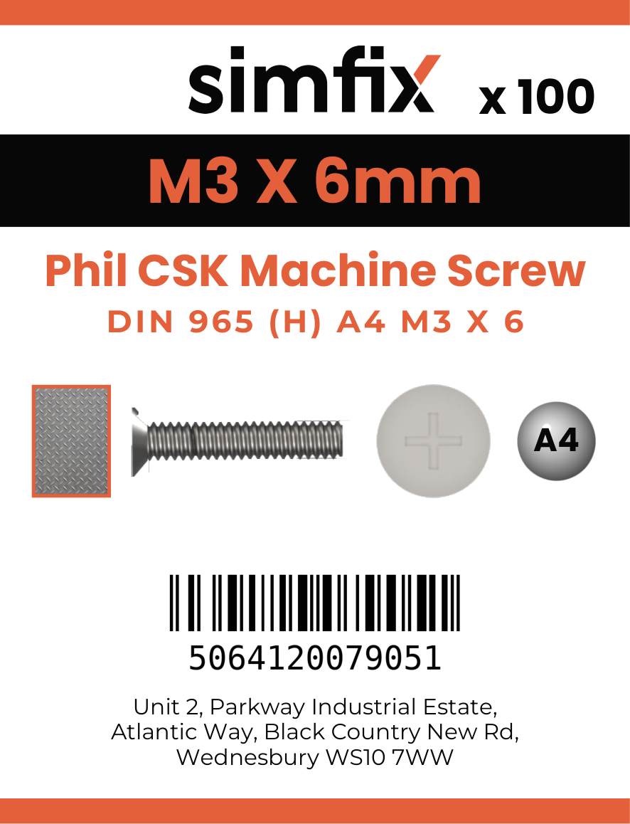 Simfix product label - 965A403006-T