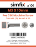 Simfix product label - 965A403010Z-T