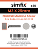 Simfix product label - 965A403025-D