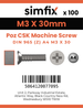 Simfix product label - 965A403030Z-T