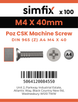 Simfix product label - 965A404040Z-T