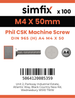 Simfix product label - 965A404050-T