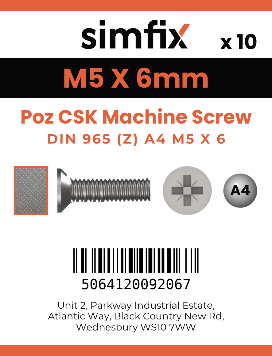 Simfix product label - 965A405006Z-D