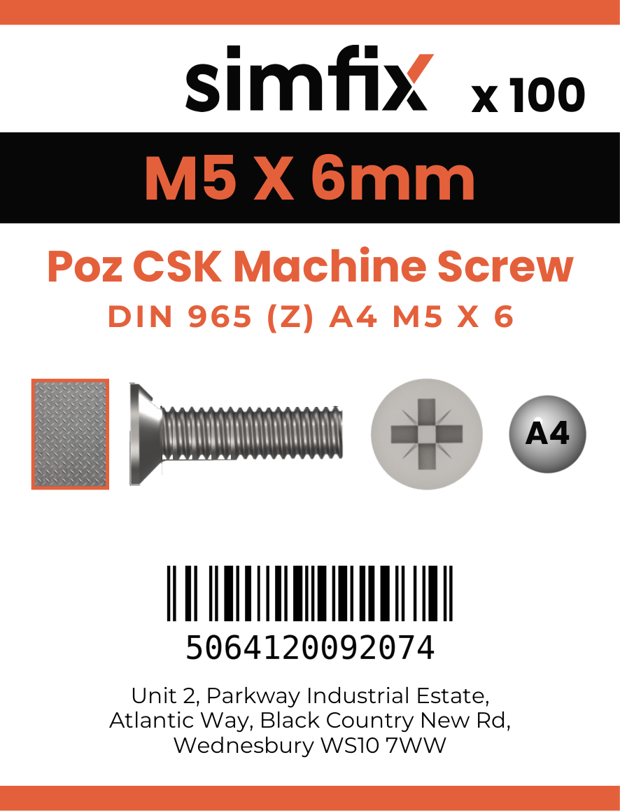 Simfix product label - 965A405006Z-T