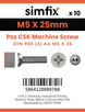 Simfix product label - 965A405025Z-D