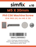 Simfix product label - 965A405030-D