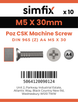 Simfix product label - 965A405030Z-D