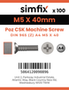 Simfix product label - 965A405040Z-T