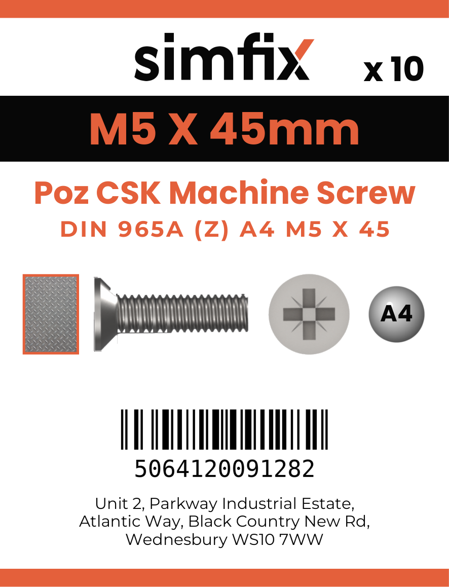 Simfix product label - 965A405045Z-D