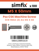 Simfix product label - 965A405050Z-T