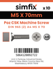 Simfix product label - 965A405070Z-D
