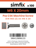 Simfix product label - 965A406020Z-T
