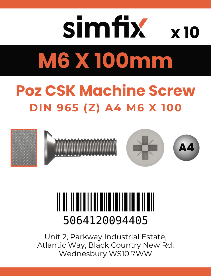 Simfix product label - 965A406100Z-D
