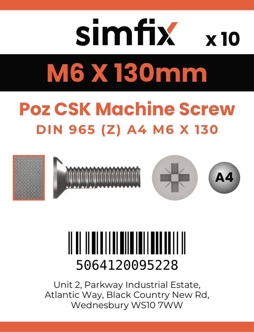 Simfix product label - 965A406130Z-D