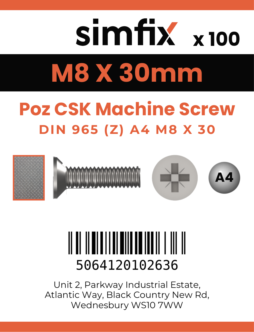 Simfix product label - 965A408030Z-T