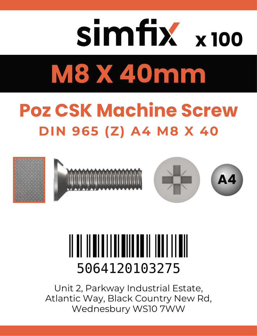 Simfix product label - 965A408040Z-T