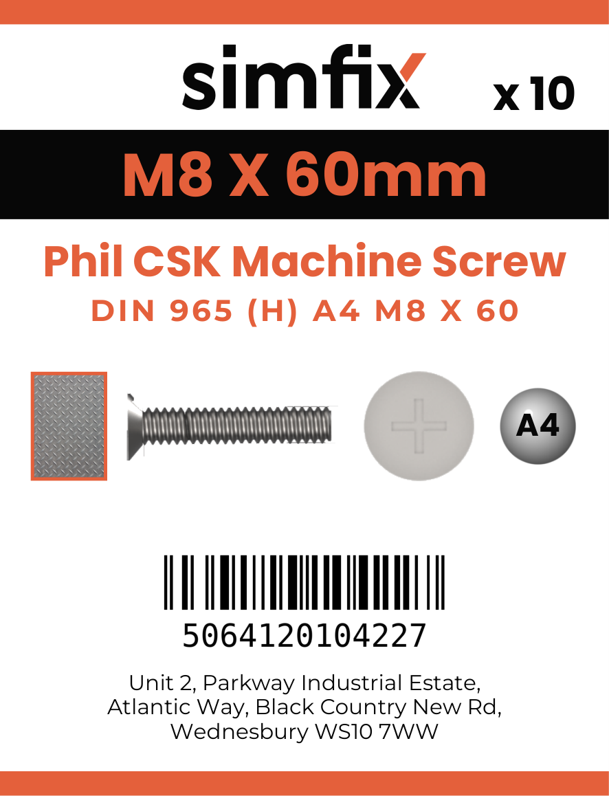 Simfix product label - 965A408060-D
