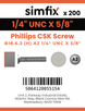 Simfix product label - 965UA214016-T