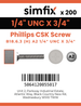 Simfix product label - 965UA214019-T