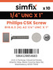 Simfix product label - 965UA214025-D